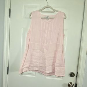 🎀GUC! Light Pink Linen Blouse from Match Point🎀